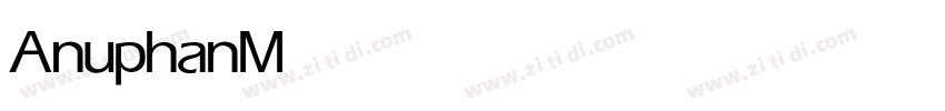 Anuphan Medium字体转换